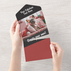 Personalisiertes Foto und Text All In One Einladung