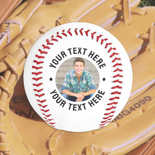 Personalisiertes Foto und Text Baseball