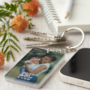 Personalisiertes Foto und Text "Beste Mutter überh Schlüsselanhänger
