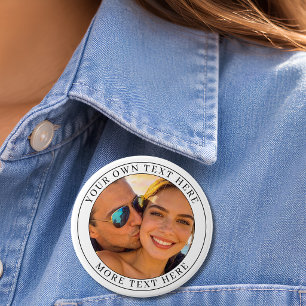 Personalisiertes Foto und Text Button