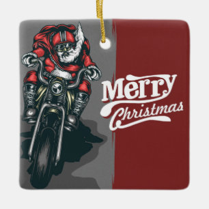 Personalisiertes Foto und Text für Weihnachten Keramikornament