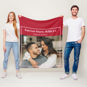 Personalisiertes Foto- und Text-Geschenk für Roman Fleecedecke