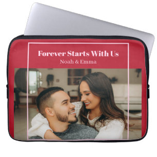 Personalisiertes Foto- und Text-Geschenk mit roman Laptopschutzhülle