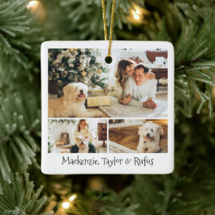 Personalisiertes Foto und  Text Keramikornament