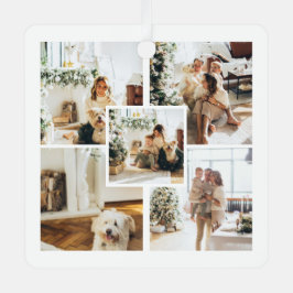 Personalisiertes Foto und  Text Ornament Aus Metall