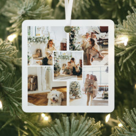 Personalisiertes Foto und  Text Ornament Aus Metall