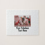 Personalisiertes Foto und Text Puzzle<br><div class="desc">Das Puzzle für Foto und Text personalisiert. Jeder Schriftart,  jeder Hintergrund,  jedes Bildformat und jede Bildgröße.</div>