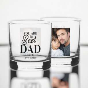 Personalisiertes Foto und Text sind Sie das Beste, Whiskyglas