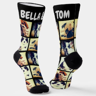 Personalisiertes Foto und Text Socken