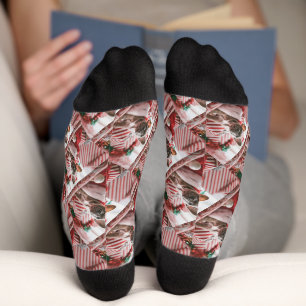 Personalisiertes Foto und Text Socken