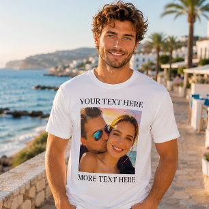 Personalisiertes Foto und Text T-Shirt