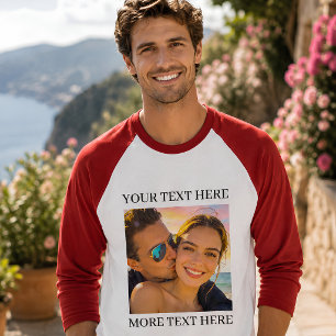 Personalisiertes Foto und Text T-Shirt