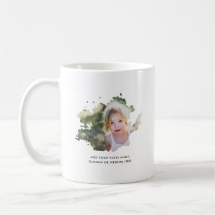Personalisiertes Foto und Text-Tintenkleckse Kaffeetasse