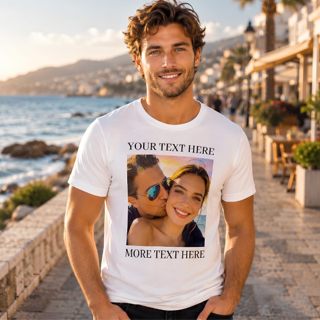 Personalisiertes Foto und Text Tri-Blend Shirt (Von Creator hochgeladen)