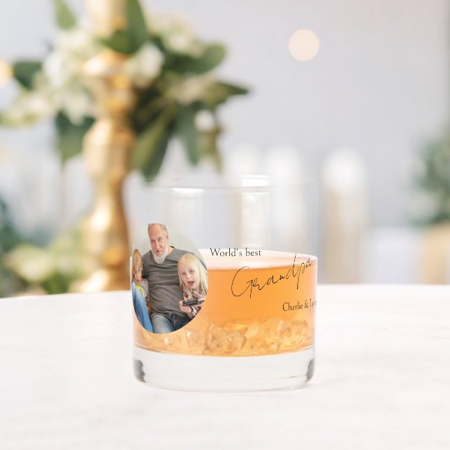 Personalisiertes Foto und  Text Whiskyglas (Insitu (Hochzeit))