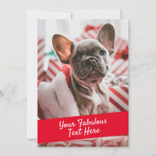 Personalisiertes Foto und Textkarte mit Umschlag Dankeskarte