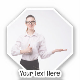 Personalisiertes Foto und Textrahmen Aufkleber