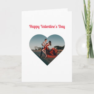 Personalisiertes Foto und Valentinstag-Nachricht  Karte