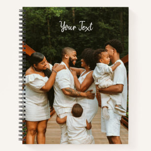 Personalisiertes Foto und Vorlage für benutzerdefi Notizbuch