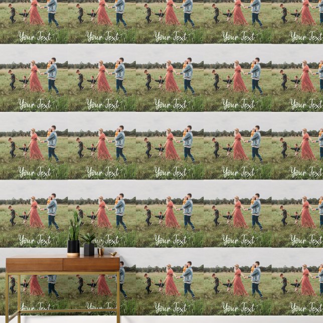 Personalisiertes Foto und Vorlage für benutzerdefi Tapete (Hausflur)