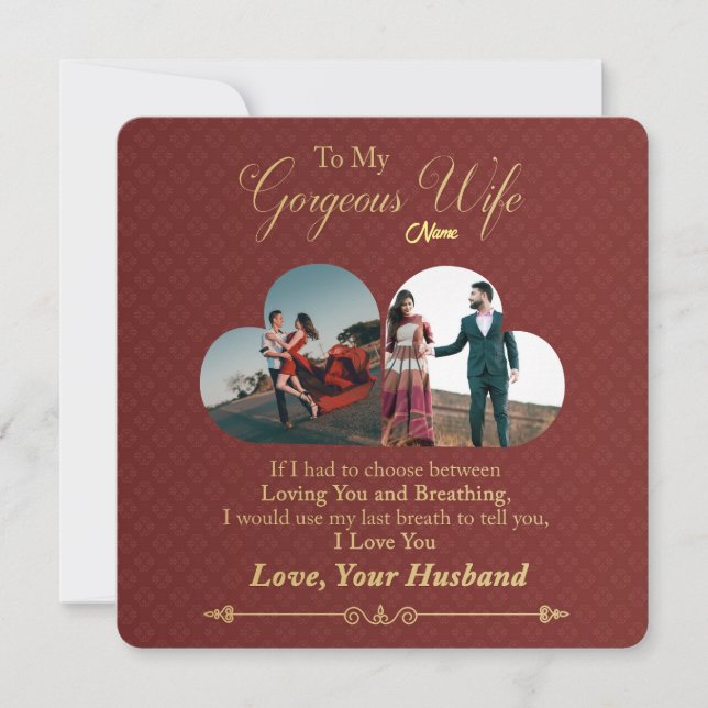 Personalisiertes Foto Valentinstag (Vorderseite)