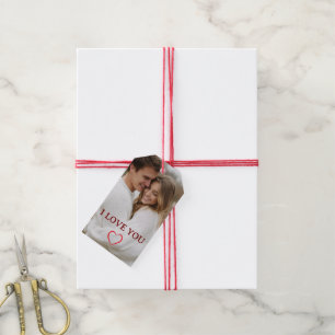 Personalisiertes Foto Valentinstag-Geschenk-Anhäng Geschenkanhänger