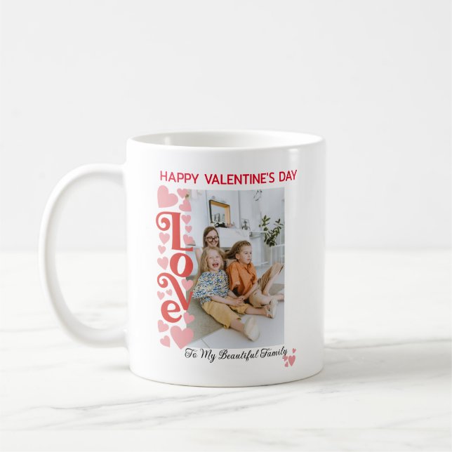 Personalisiertes Foto Valentinstag Kaffeetasse (Links)