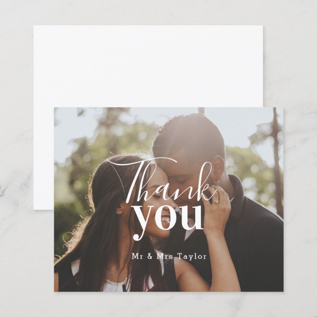 Personalisiertes Foto Vielen Dank (Vorne/Hinten)