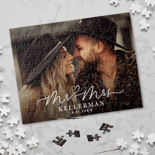 Personalisiertes Foto von Herrn und Frau Paar Puzzle