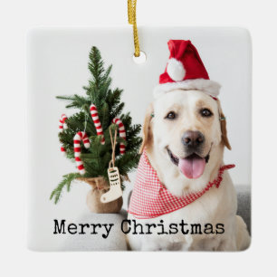 Personalisiertes Foto Weihnachten Keramikornament
