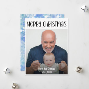 Personalisiertes Foto Weihnachten Opa Süß