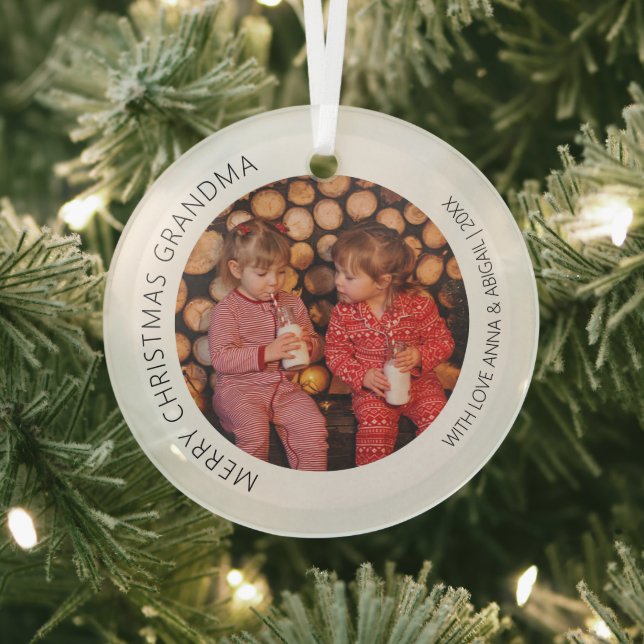 Personalisiertes Foto Weihnachten Ornament Aus Glas (InSitu)