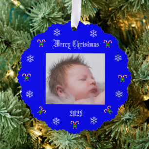 Personalisiertes Foto Weihnachten Ornament Karte