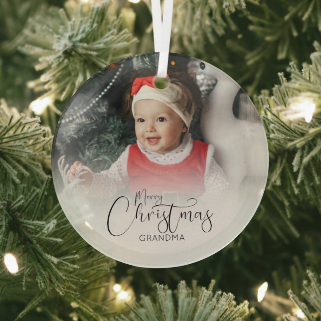 Personalisiertes Foto | Weihnachtsbaum Ornament Aus Glas (InSitu)