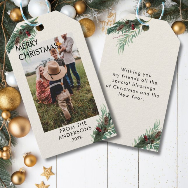 Personalisiertes Foto Weihnachtsgeschenk-Tags Geschenkanhänger (Von Creator hochgeladen)