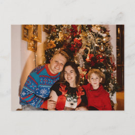 Personalisiertes Foto Weihnachtskarte - Weihnachts Feiertagspostkarte