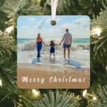 Personalisiertes Foto Weihnachtsschmuck<br><div class="desc">Kundenspezifische Weihnachtsschmuck - Ihr eigenes Design mit Familie - Frohe Weihnachten - Personalisierte Familie / Freunde oder Persönliches Weihnachtsgeschenk - Fügen Sie Ihr Foto / Text - Umgestalten und verschieben oder entfernen und fügen Sie Elemente / Text mit Anpassungs-Tool! Wählen Sie / fügen Sie Ihren Lieblings-Schriftart / Farbe / Größe!...</div>