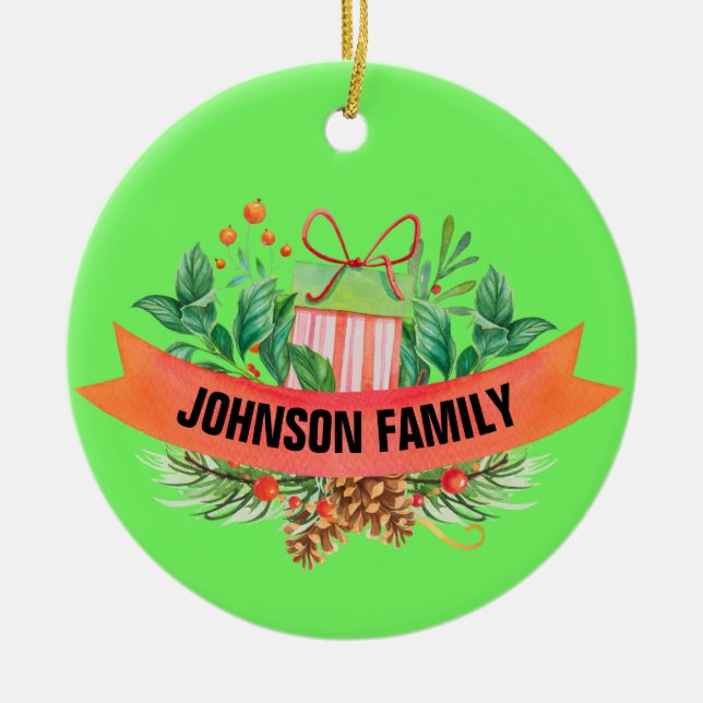 Personalisiertes Foto Weihnachtsschmuck (Vorne)