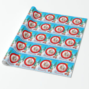 Personalisiertes Foto-Weihnachtsverpackungs-Papier Geschenkpapier