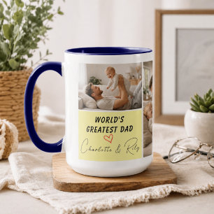Personalisiertes Foto Weltbester Vater Vatertag Tasse