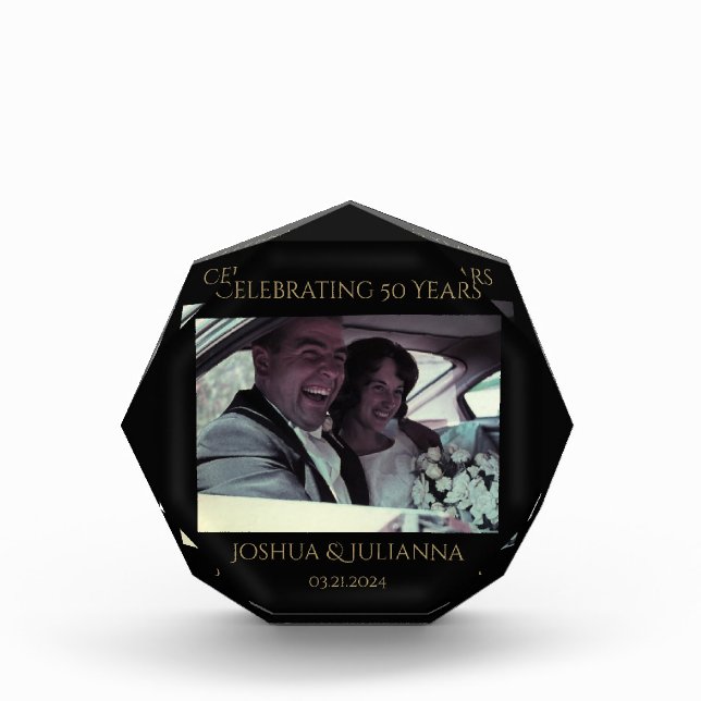 Personalisiertes Foto zum 50. Jahrestag (Vorderseite)