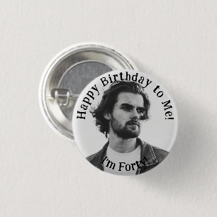 Personalisiertes Foto zum Geburtstag, Ihr Abzeiche Button
