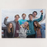 Personalisiertes Foto zur Familienzeit Puzzle<br><div class="desc">Geben Sie ein für die Familie personalisiertes Geschenk. Passen Sie dieses Rätsel mit ihrem Familiennamen und Foto an. Ich fühle mich geehrt,  dieses Rätsel als "Redakteur-Pick" als Teil von Zazzles beliebten und trendigen Produkten zu haben.</div>