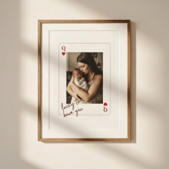 Personalisiertes Foto zur Muttertag Queen of Heart Poster (Von Creator hochgeladen)