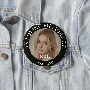 Personalisiertes Fotogedenkstück Button