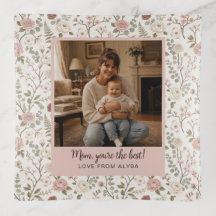 Personalisiertes Fotogeschenk für Mama Vintage Flo