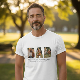 Personalisiertes Fotogeschenk für Papa "PAPA" Coll T-Shirt