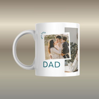 Personalisiertes Fotogesicht zum Vatertag Kaffeetasse