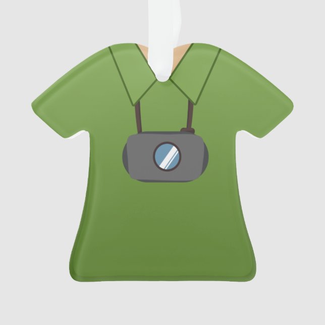 Personalisiertes Fotografshutterbug-Weihnachten Ornament (Vorderseite)