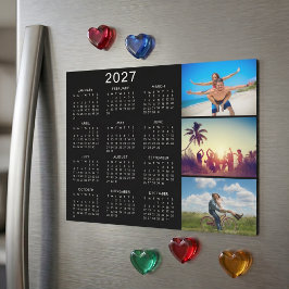 Personalisiertes Fotomaterial 2025 Kalender Magnet